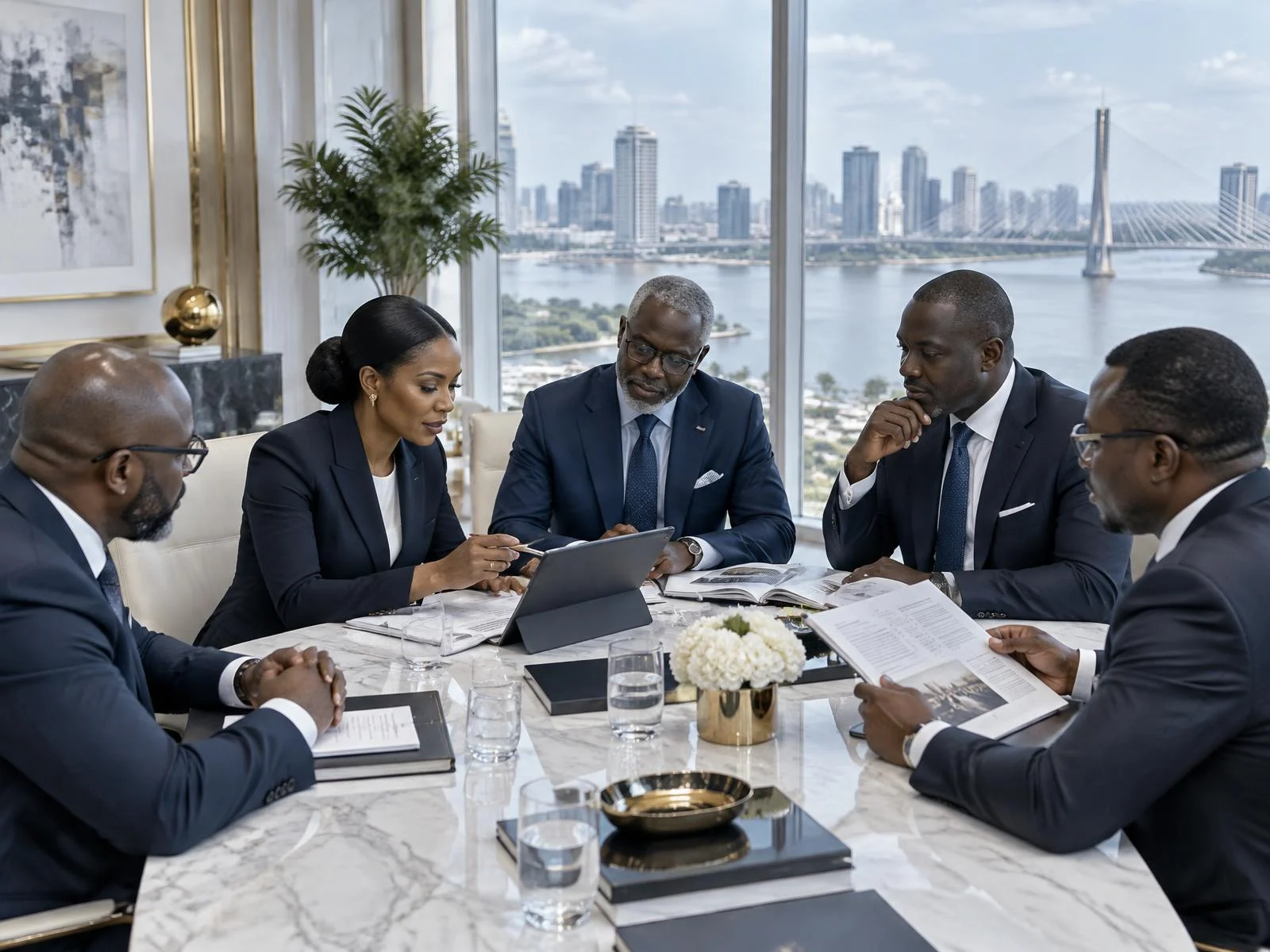 Rencontre entre dirigeants et investisseurs lors d’une table ronde sur la stratégie patrimoniale